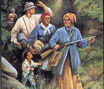 Harriet Leading her family to freedom.