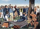 Painting of the Capture of Santa Anne.