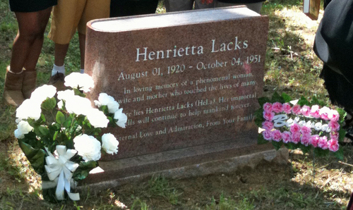 Gravestone for Henrietta Lacks