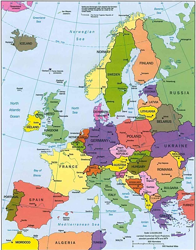 Map of Europe