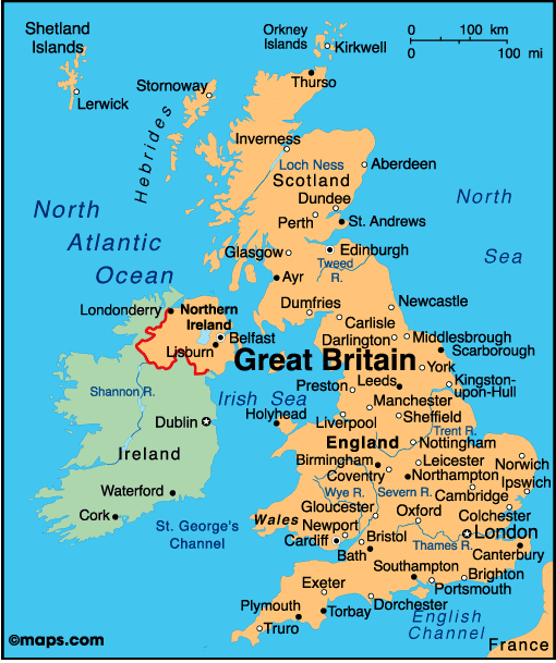 Map of Britain